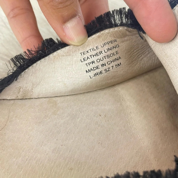 LFL by Lust for Life Womens Irie Fabric Cap Toe Espadrille, Black, Size 7.5 - Picture 6 of 6